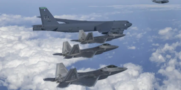 Nuclear-capable bombers flown by US during tensions with North Korea